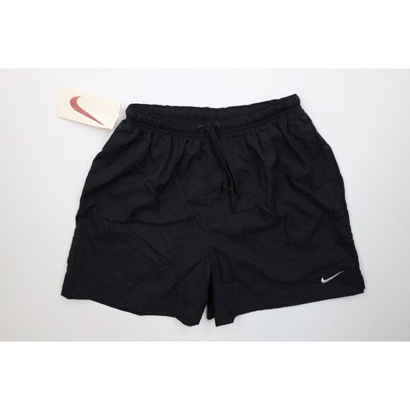 Deadstock Vtg 90s Nike Womens XL Travis Scott Mini Swoosh Soccer Shorts Black - Picture 1 of 15